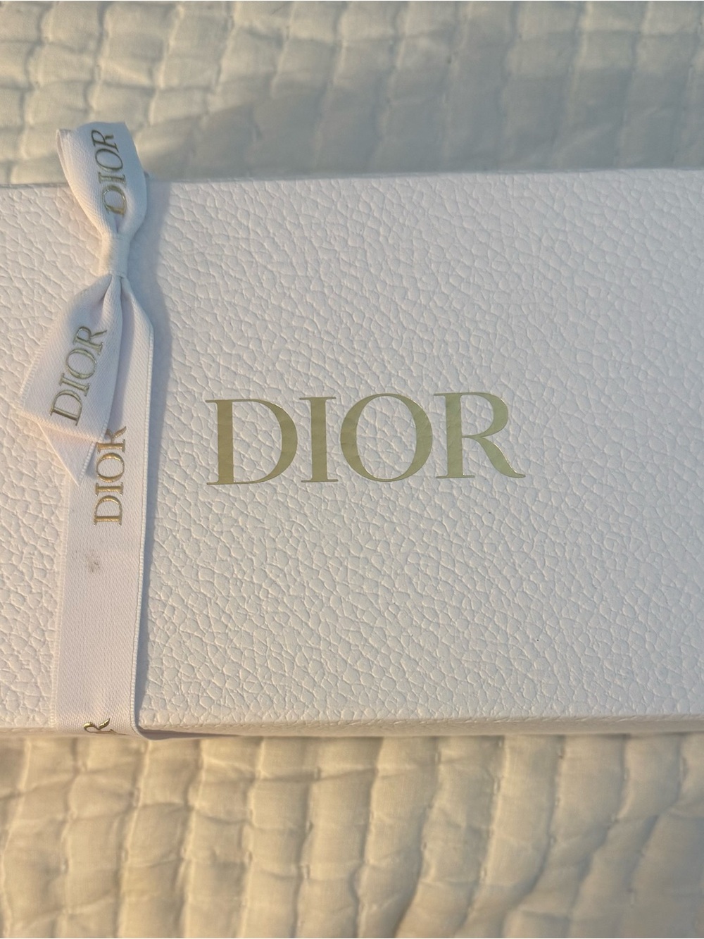 Brand New Dior White and Gold Branded Gift Box